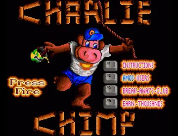 Charlie Chimp screen shot title